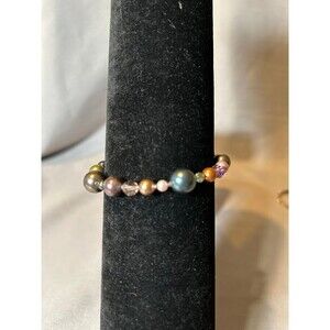 Beaded Bracelet Stamped Clasp